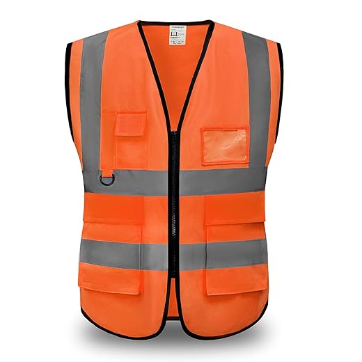 YUANVEST Hochsichtbare Sicherheitsweste für Arbeiten