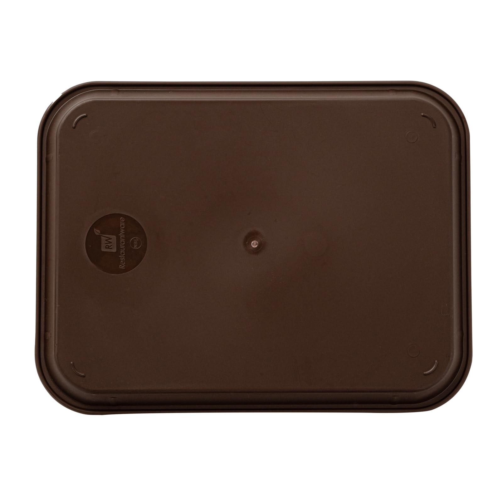 RW Base Bandejas de Comida rápida de 10 x 14 Pulgadas, 10 bandejas Resistentes para Almuerzo de cafetería, Ligeras, Antideslizantes, bandejas de plástico marrón, Esquinas Redondeadas, para