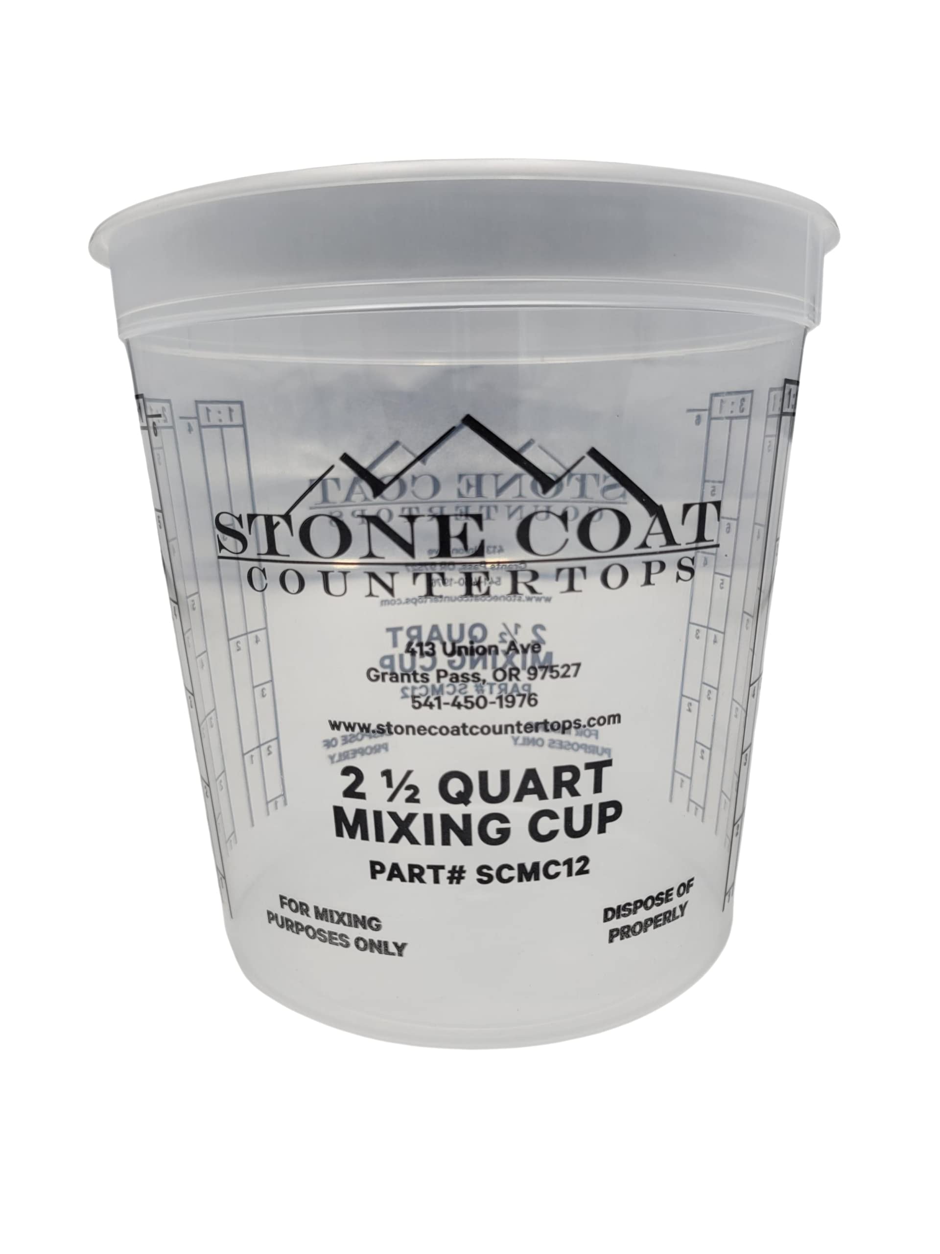 Buy Epoxy Mixing Ratio Cups (2.5 Quart Pack of 12) Mix DIY