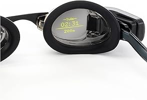 FORM Smart Swim Goggles, Fitness Tracker voor Zwembad en Open Water met een Doorzichtig Display dat uw Prestatiemetingen...