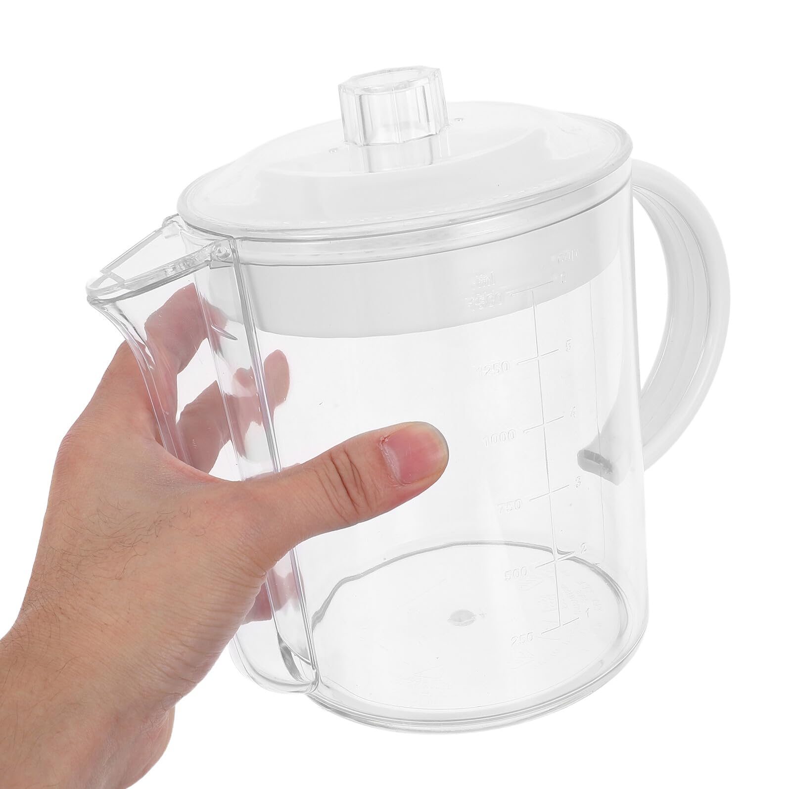 Fettabscheider Messbecher 1500ml aus Pp Weiß für Küche