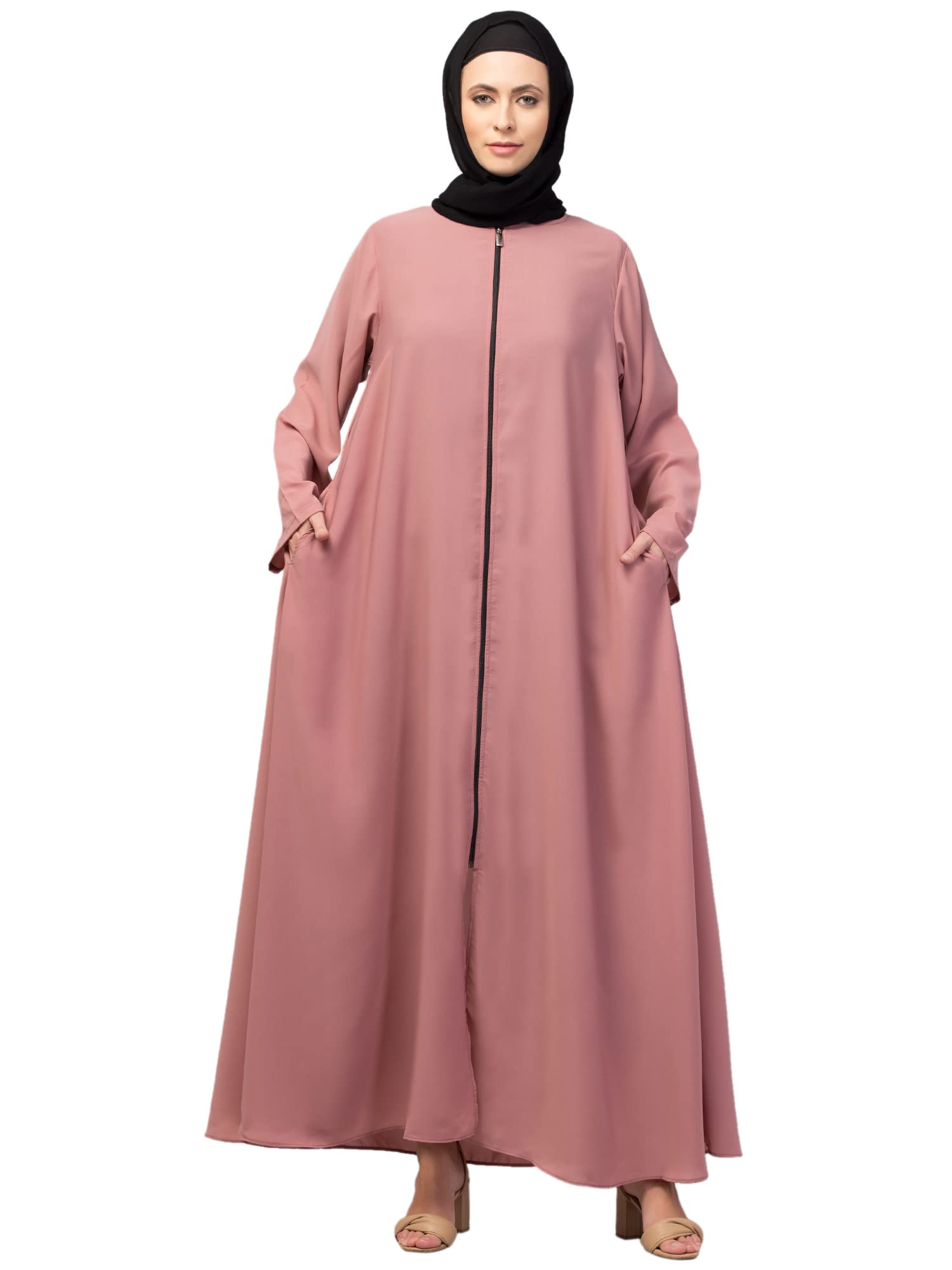 NAZNEEN front open with Zip Abaya/Burqa/Naqab-image-15