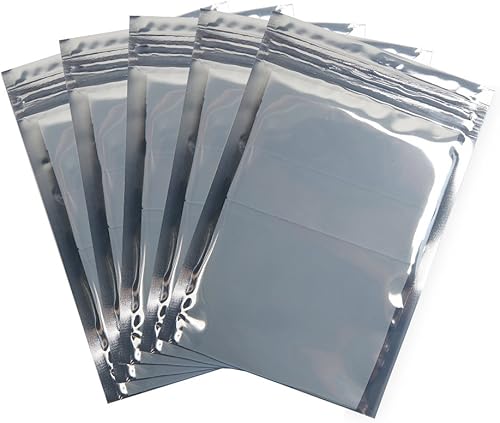 HRX Package 100 bolsas antiestáticas de primera calidad bolsa resellable con cremallera de 4 x 6 pulgadas para SSD HDD y otros dispositivos