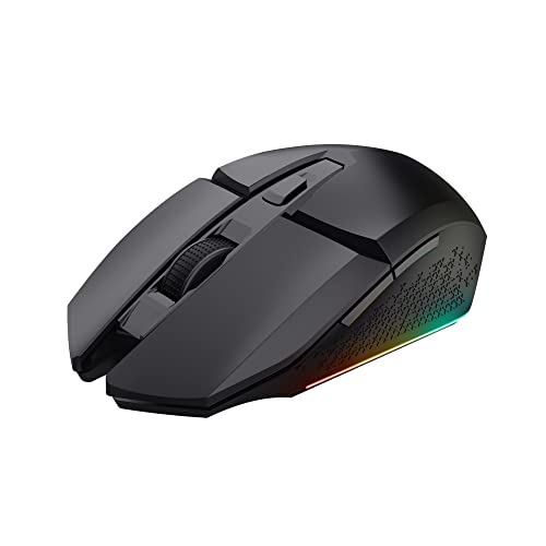 GXT 110 Felox Mouse Gaming Wireless Ricaricabile, 80 Ore di Autonomia, 800-4800 DPI, Illuminazione LED, 6 Pulsanti, Mouse Senza Fili RGB per Computer, Laptop, Windows - Nero - Mouse gaming - Immagine 8