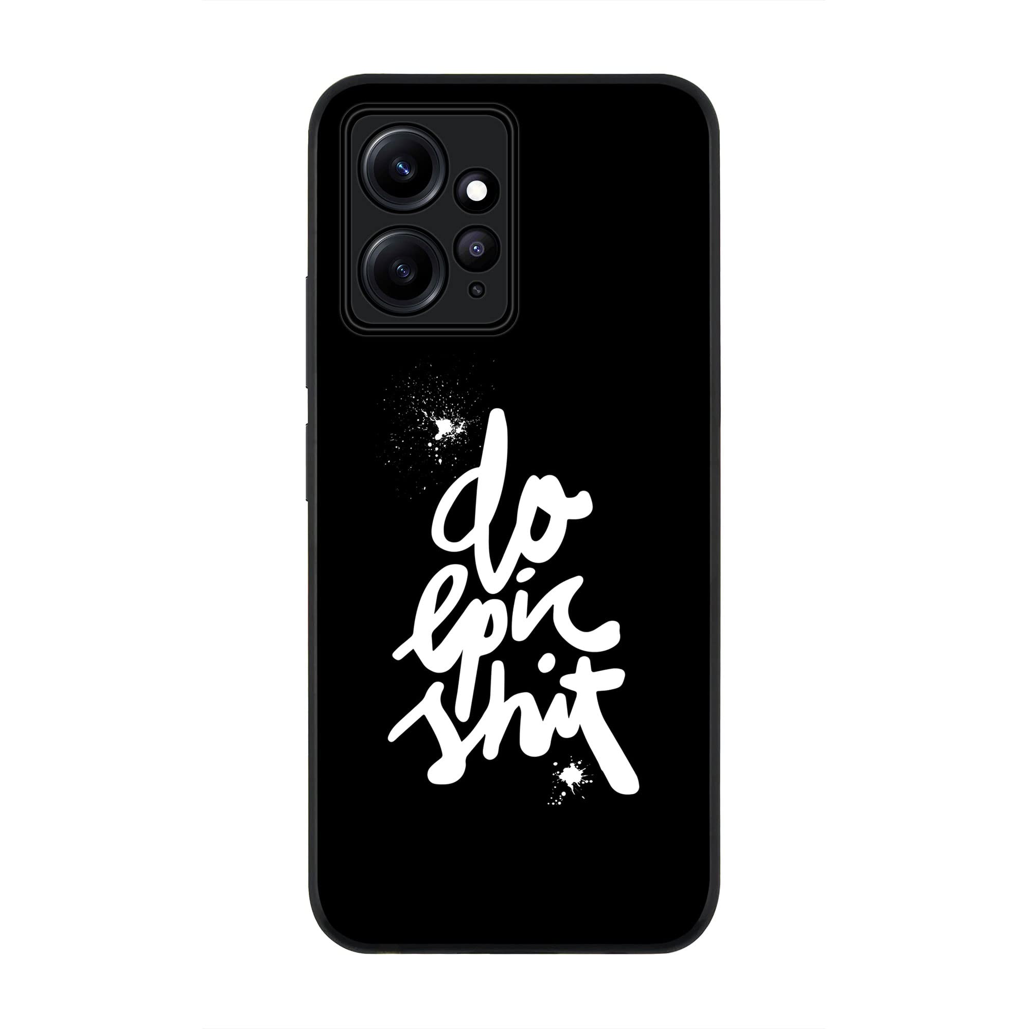 Stylizedd Cover for Redmi Note 12 4G Case, Rugged Black Slim fit Soft Flexible Anti Drop TPU Gel Thin Protective Phone Cases - Epic