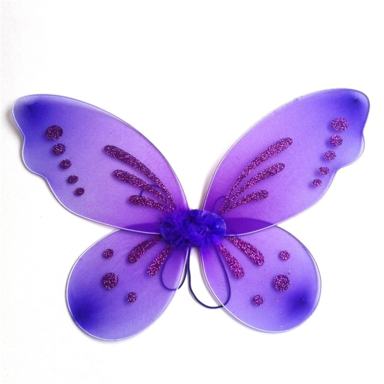 Nsywmzy Butterfly Wings Adult Halloween Costumes Colourful Butterfly Wings Costume Birthday Party Halloween Cosplay Accessories (Purple, 47 * 57cm/18.5 * 22.44inches)