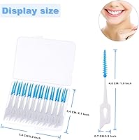 Vista 2 de 120 piezas de cepillo interdental desechable palillo dental herramienta de limpieza dental para limpieza bucal profunda cuidado de la salud