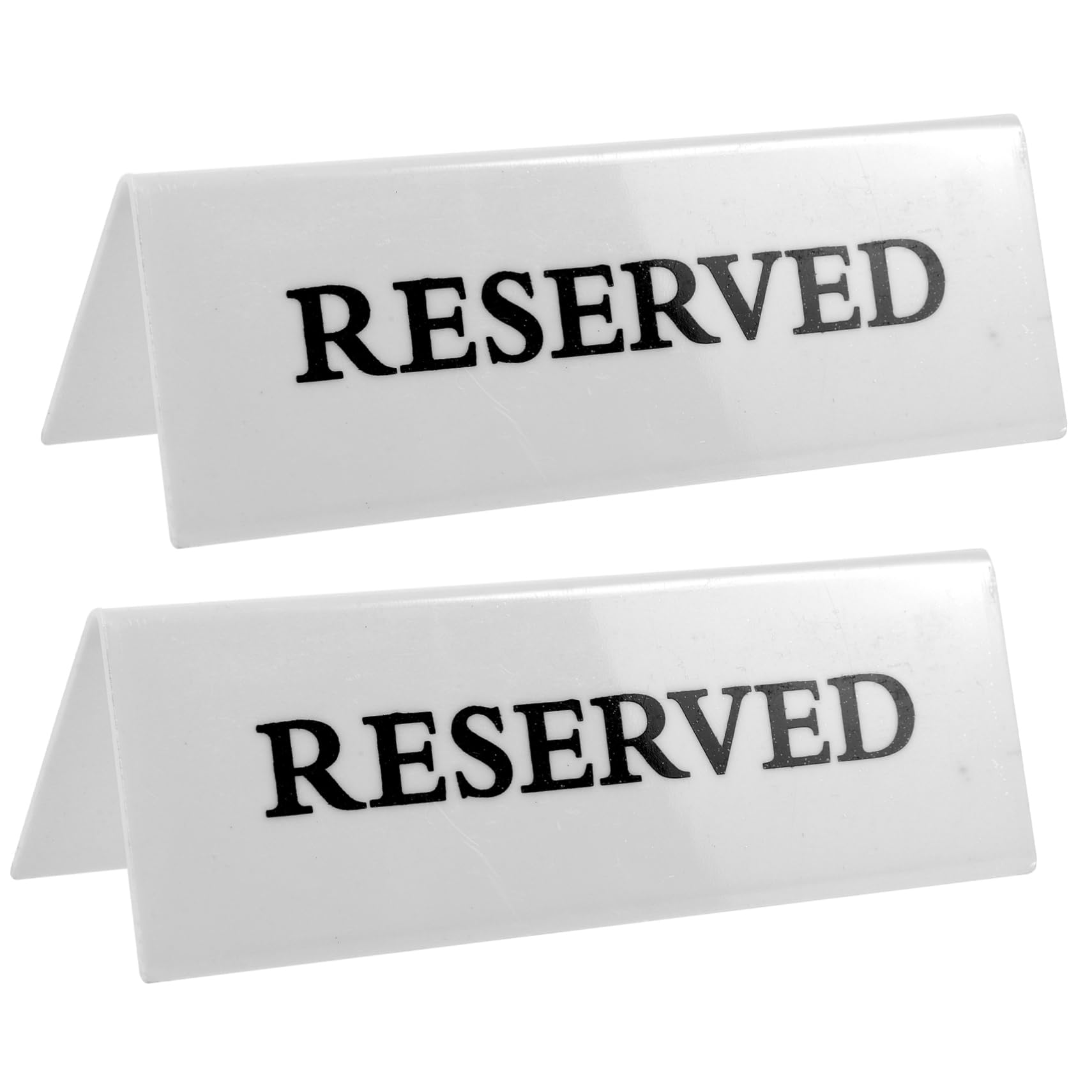 BELLIFFY Reserved Seating Signs 2pcs Acrylic No Smoking Sign for Parties Wedding Restaurant