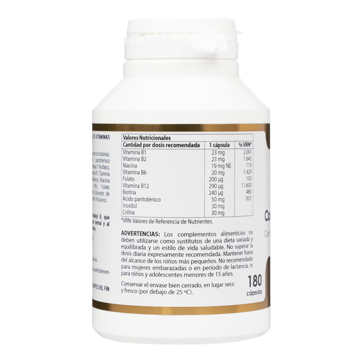 Equisalud - Holovit Complejo B Metilado 180 Cápsulas - Vitamina B Complex | Ideal para Apoyar tu Energía Diaria y tu Sistema Nervioso - Con Vitamina B1, B2, B6 y B12 Activas de Alta Absorción