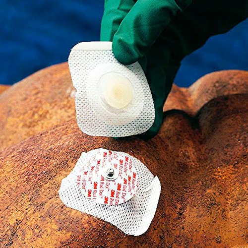 Red Dot 2238 EKG-Elektrode 3M, Überwachungselektrode, Maße Durchmesser 60 mm, Textil (50-er Pack)