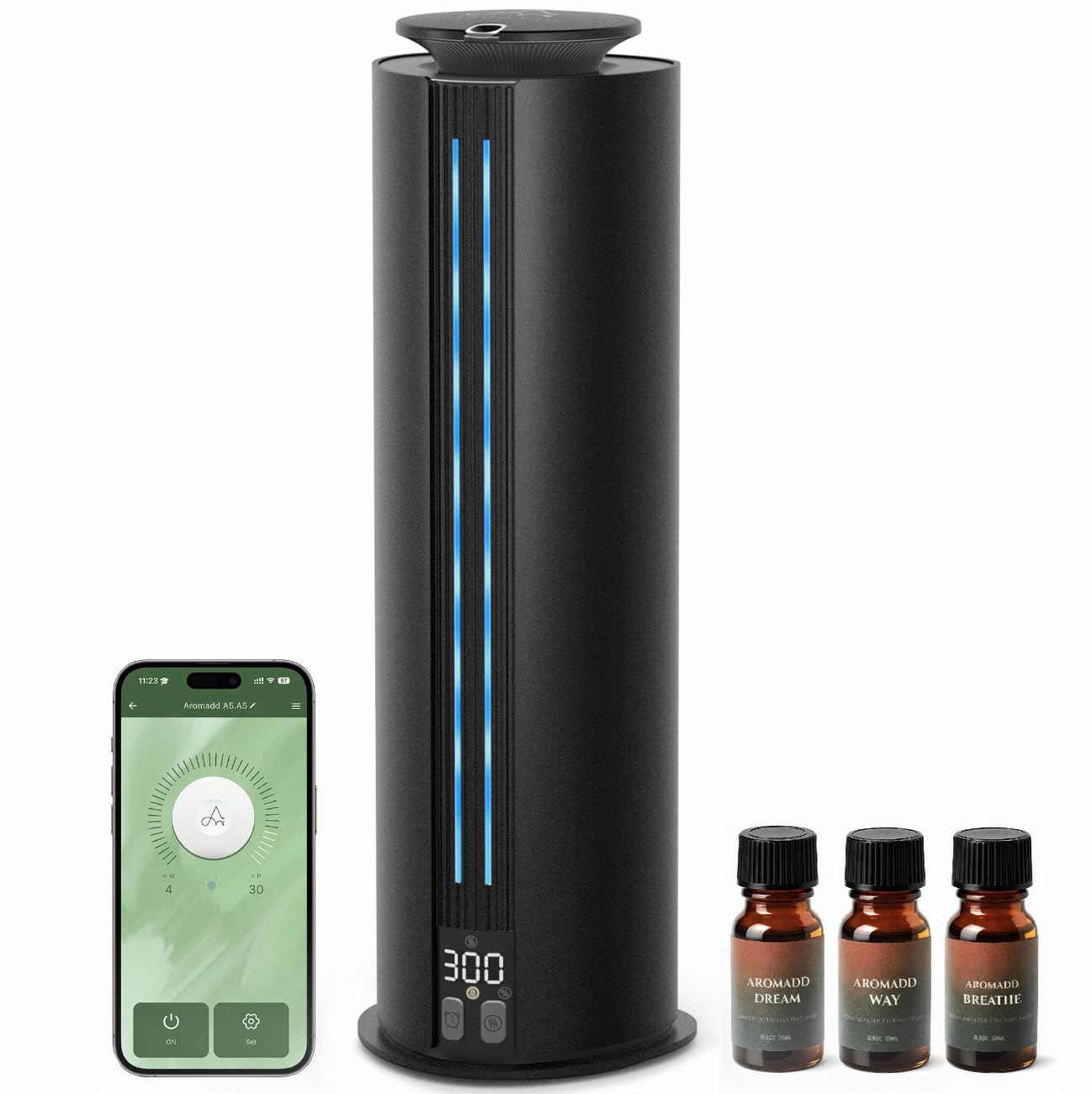 Photo 1 of *See Clerk Notes* Aromadd 1700 Sq Ft Cordless Hotel Collection Diffuser, Portable Waterless Diffuser, 100ml Scent Air Machine for Home Cold Air Essential Oil Diffuser for Large Room Office, Quiet (Black)