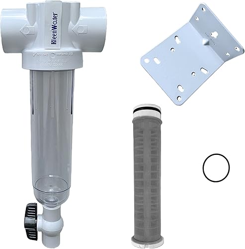 Kleenwater Conexión antideslizante de PVC de 2 pulgadas 100 GPM pantalla de malla inoxidable 250 filtro de arena y sedimentos giratorio para toda la