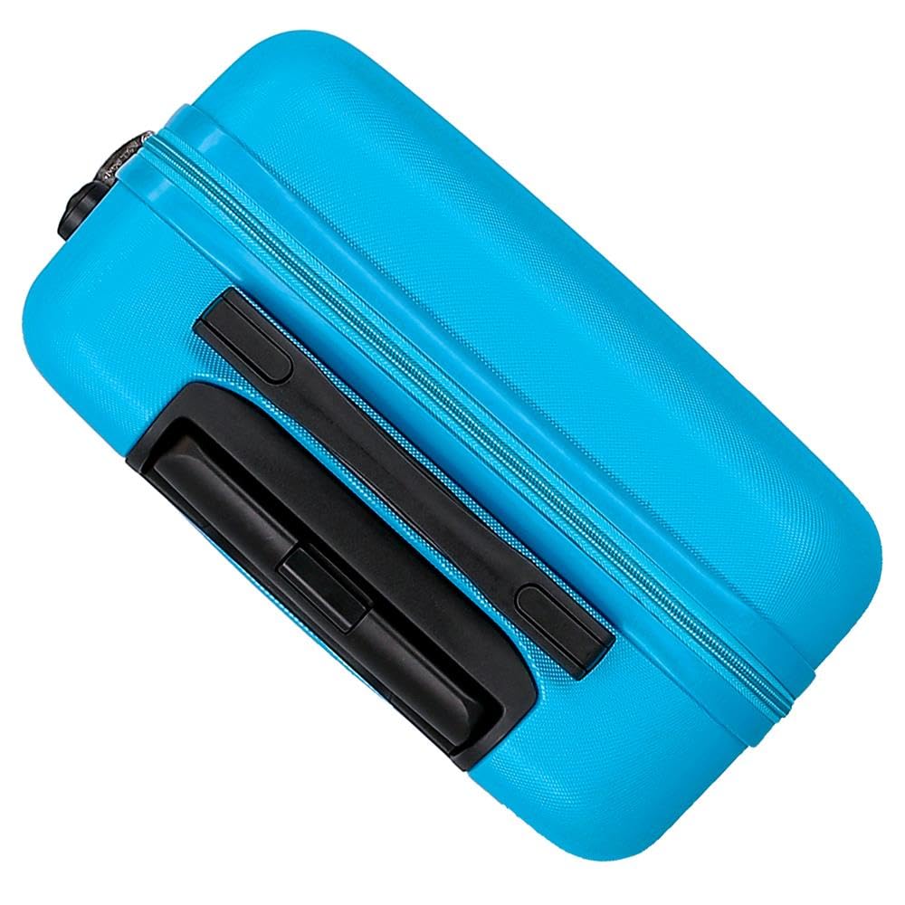 Roll Road Flex walizka kabinowa niebieska 38 x 55 x 20 cm twarda obudowa ABS zamek szyfrowy 35 l 2,5 kg 4 kółka bagaż podręczny