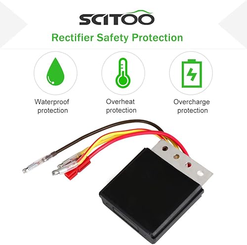 Miniatura 4 de SCITOO Regulador de Voltaje Rectificador 2004 para Polaris ATP 500 2003 para Polaris Magnum 500 Scrambler 500 2003-2004 para Polaris Sportsman 400