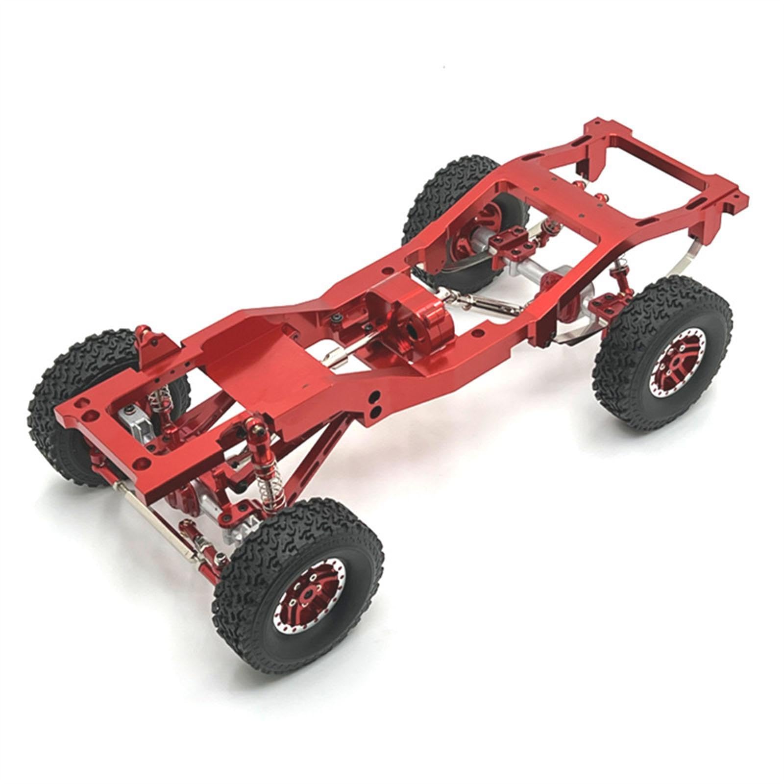 Juego de Repuestos para Chasis de Coche RC, Accesorios para Varilla de Dirección, Kit de Montaje de Aluminio Y Hierro, Adecuado para Manualidades, Rojo