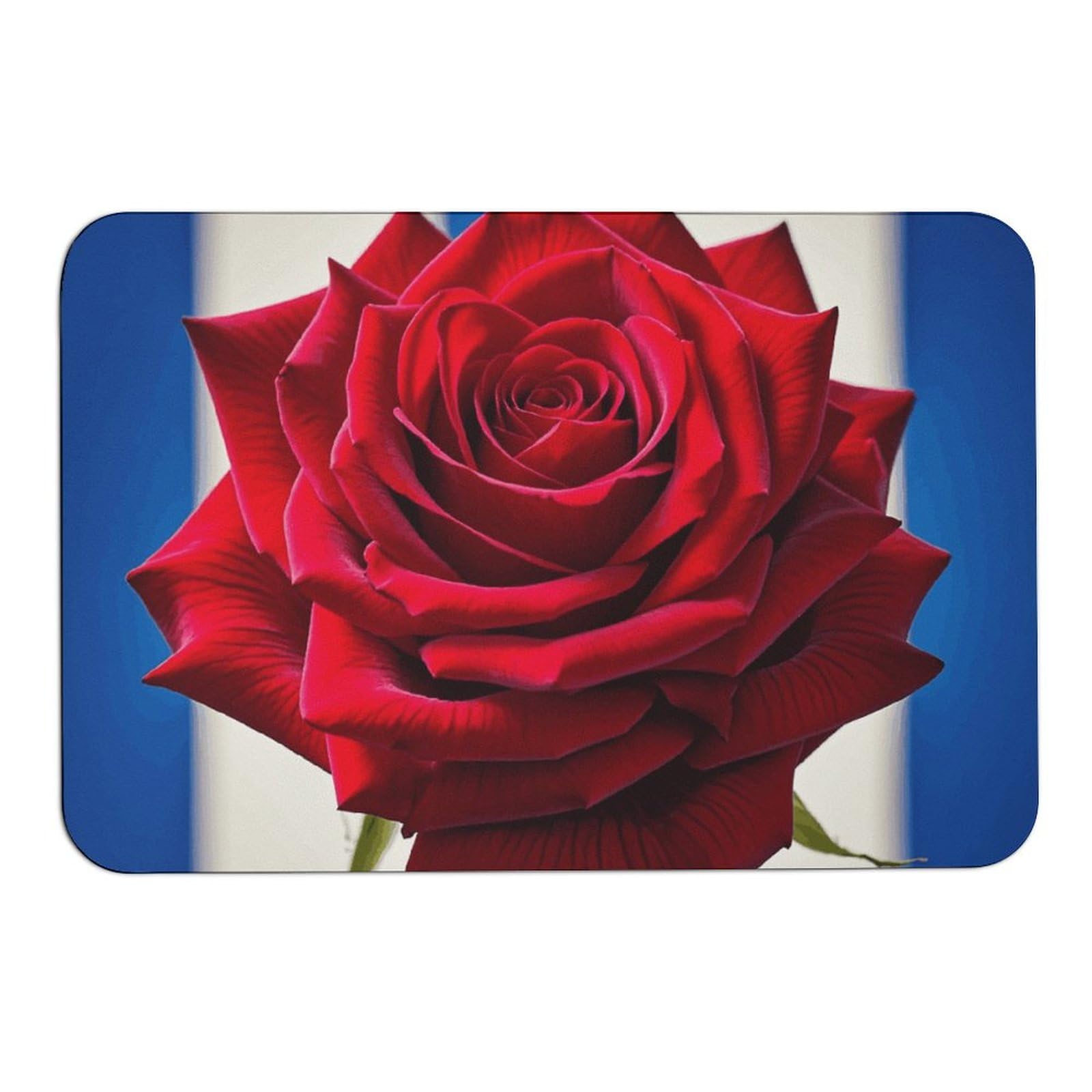 Tapis absorbant l'eau et antidérapant à motif roses pour garder les sols secs et sécurisés