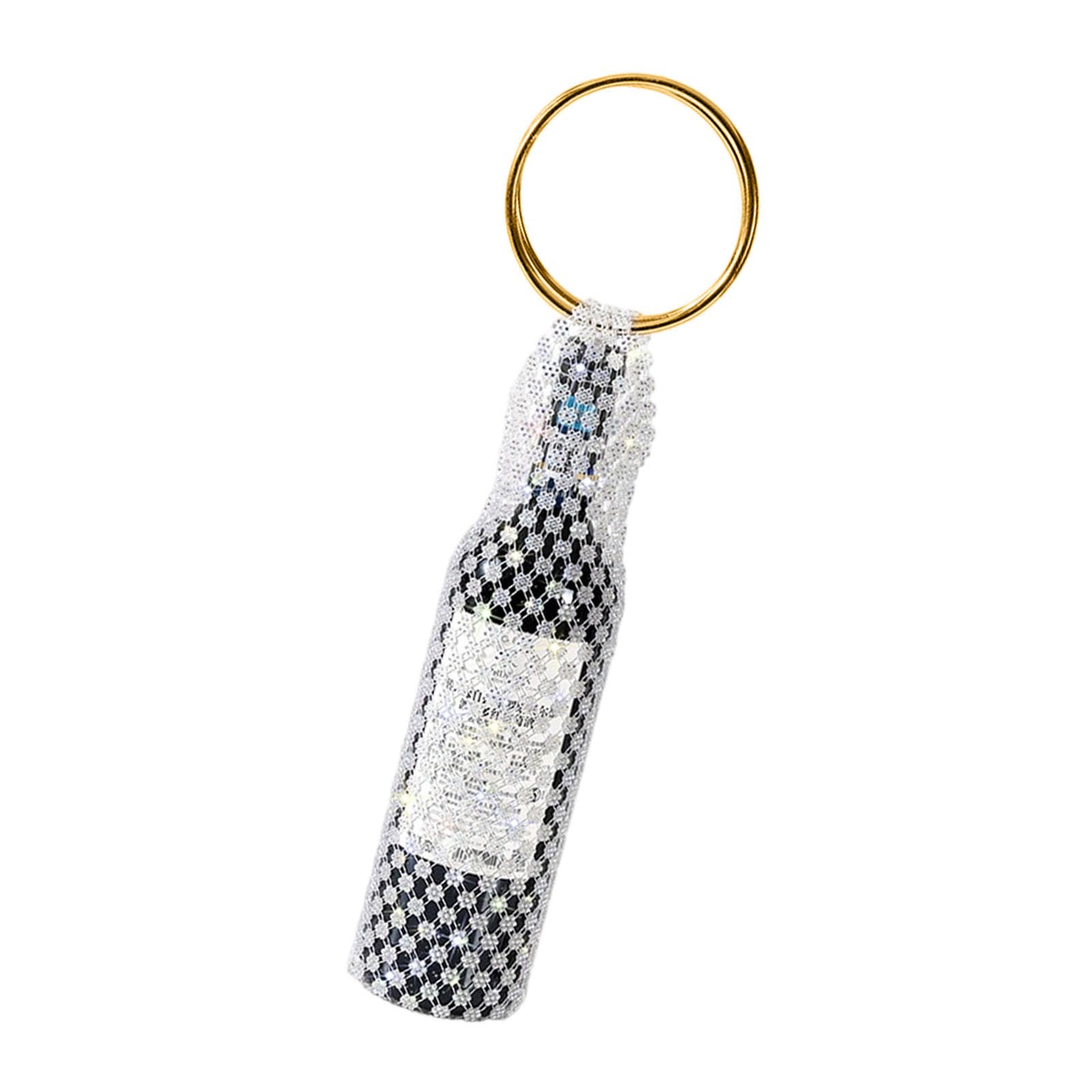 Tsophreniq Glittering Drink Container with Generous Storage Space Designed for 750ml Bottles and Essential Items Festive Liquor Presentation Bag
