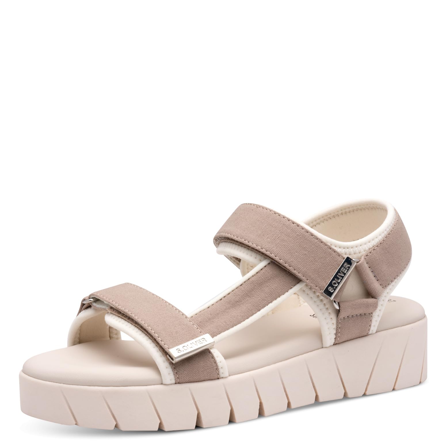 s.Oliver Women 5-28706-44 Sandals, Taupe, 42 EU