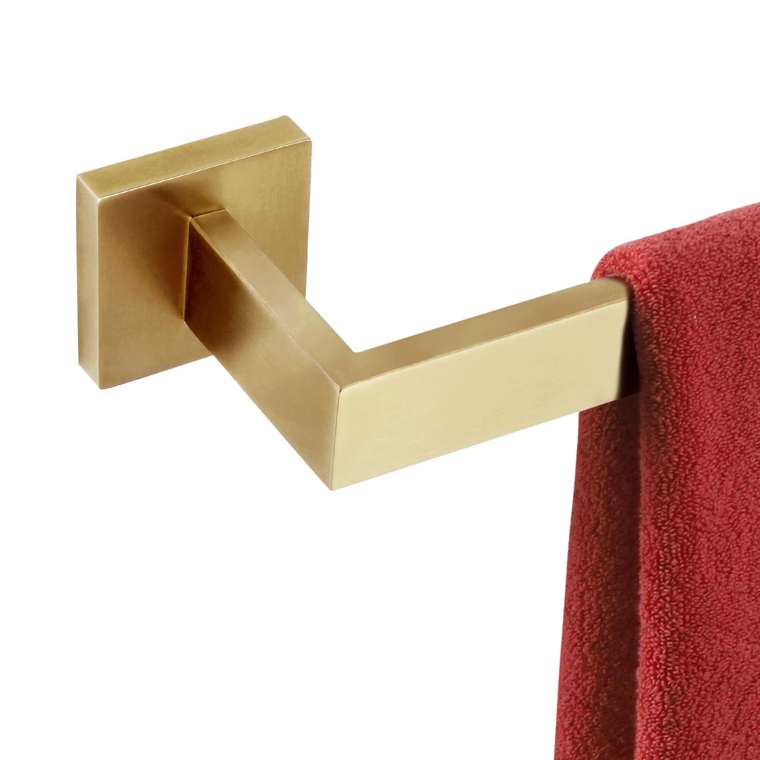 KOKOSIRI 24-Inch Single Towel Bar, Bathroom Kitchen Towel Holder, Wall Mounted SUS304 Stainless Steel Towel Rack, Brushed Gold, B4003BG-L24