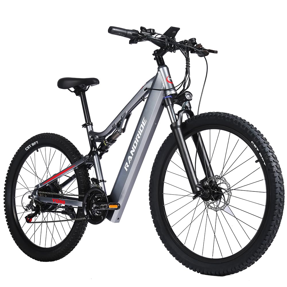 YG90 Bicicletta Elettrica Freno a Disco Idraulico Batteria Li-Ion 21 Velocità Telaio in Lega di Alluminio Bicicletta Assistenza
