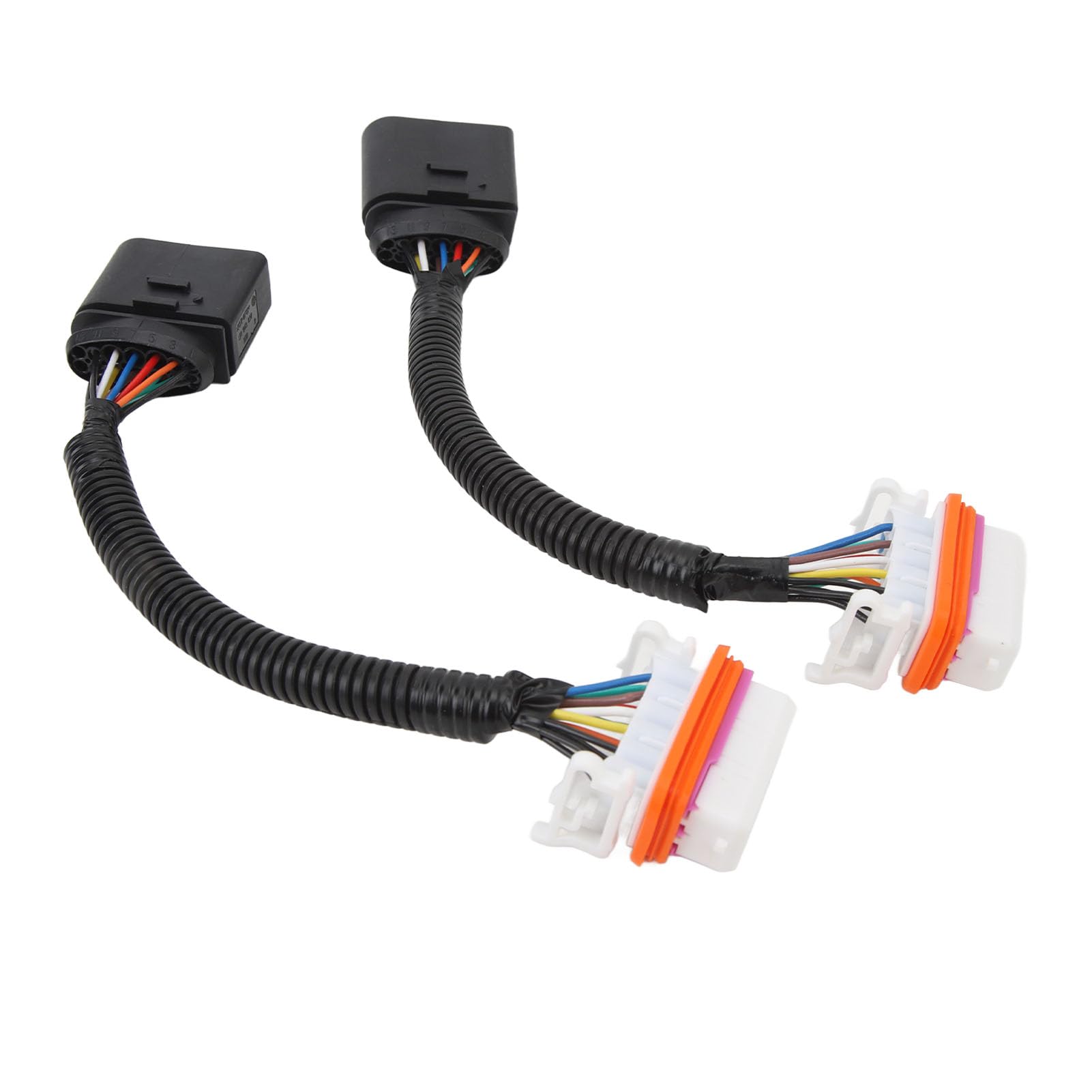 KIMISS 2 Stück HID-Scheinwerfer-Kabelbaum-Adapter 7L6 971 071 A Scheinwerfer-Kabelbaum-Adapter Kunststoff Auto HID-Scheinwerfer-Kabelanschluss