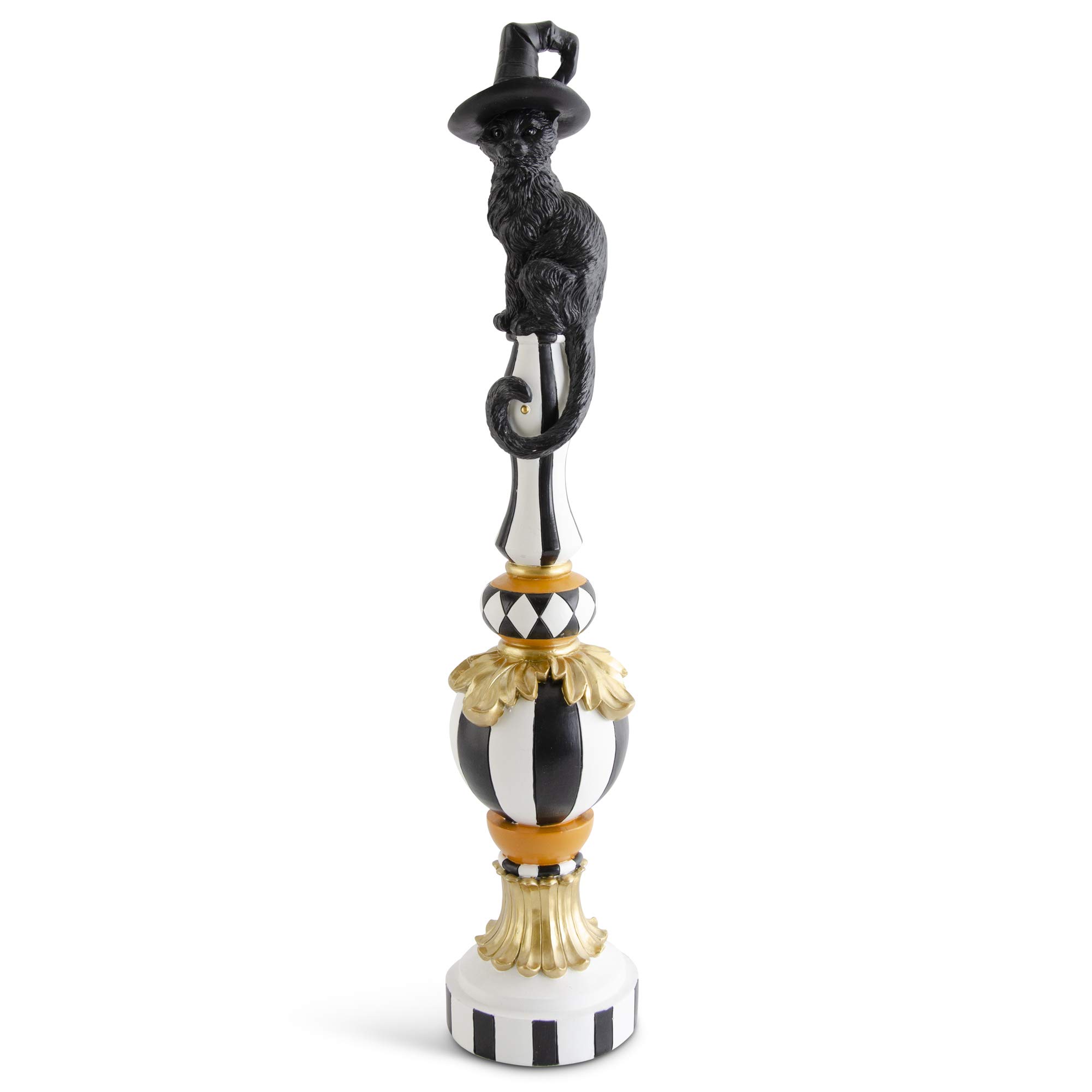 Amazon.com: K&K Interiors 42027B 24 Inch Resin Black White