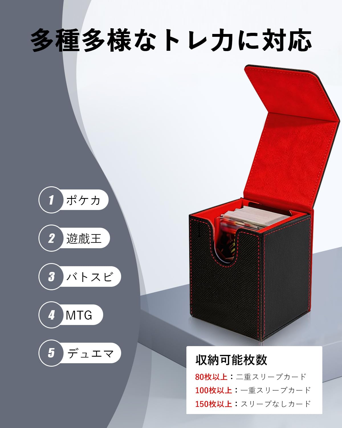 Amazon.co.jp: 和乃市 WANOICHI デッキケース トレカ用 縦入れ