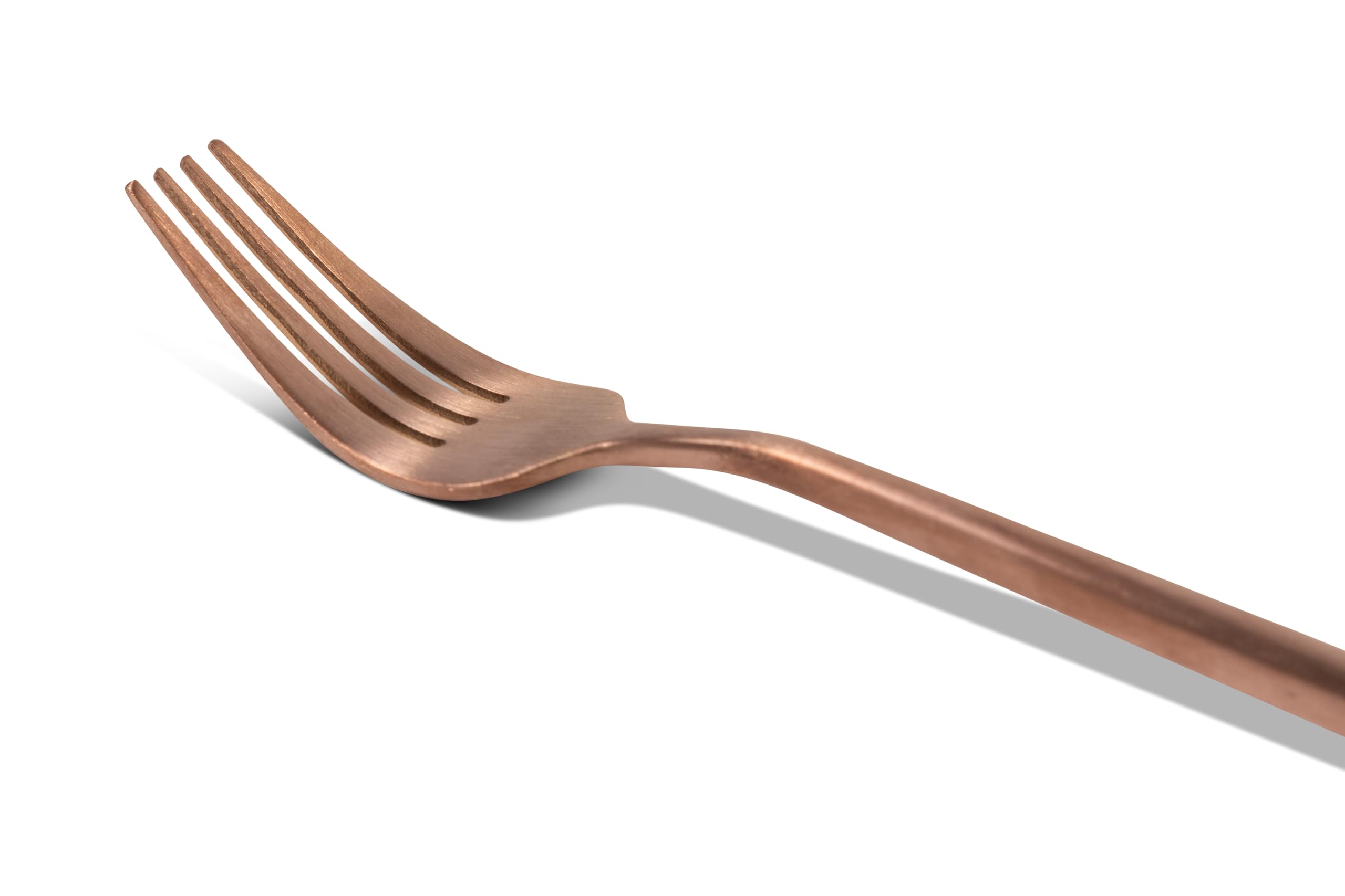 VIDI Ferro Set de Couverts Or Rose | Service de Table 6 Personnes | Couverts de luxe 24 pièces | Cuillères, Fourchettes, Couteaux, Cuillères à café | Acier inoxydable | Passe au Lave-vaisselle