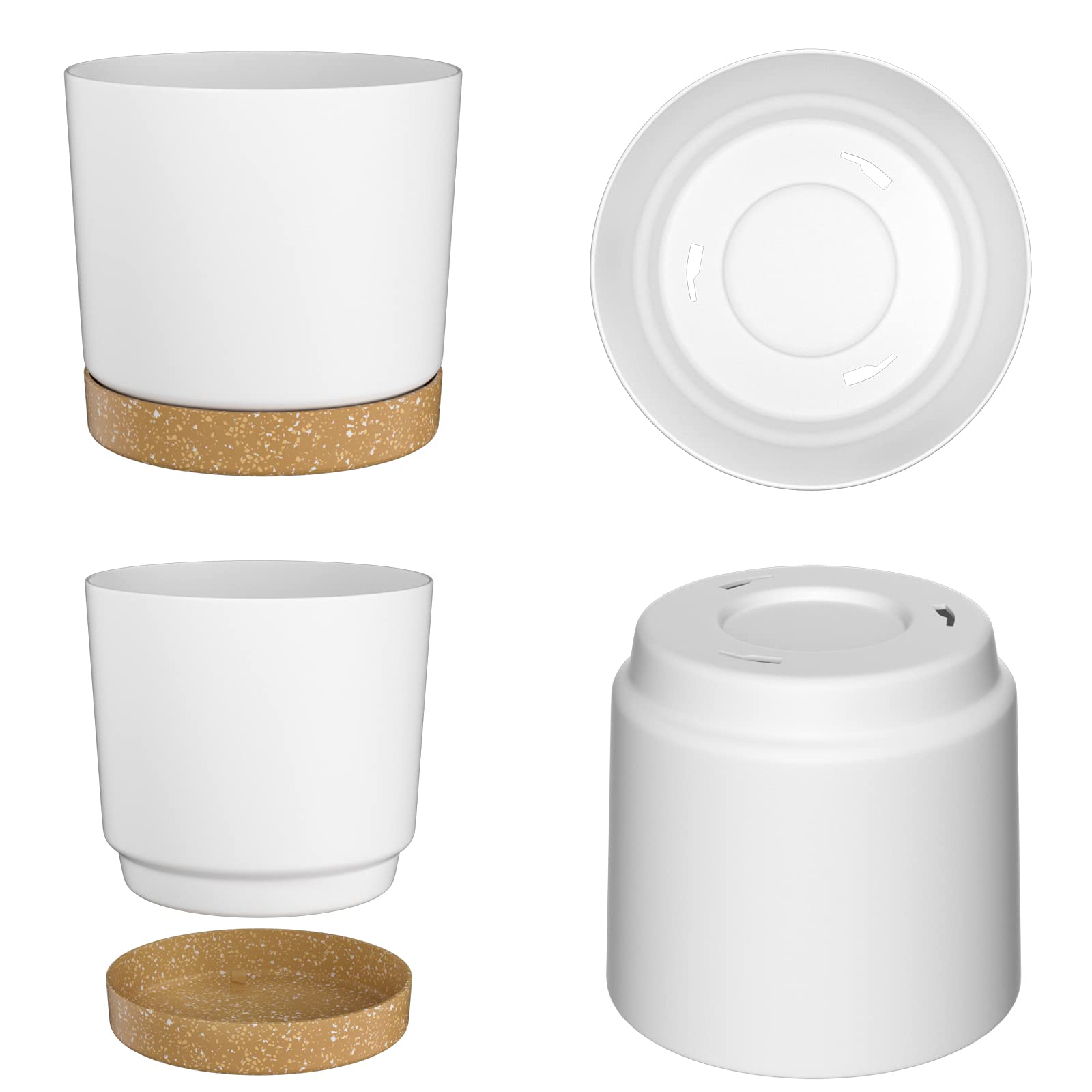 Amazon.co.jp: Zmtech 植木鉢 12インチ 自動水やり プラスチック