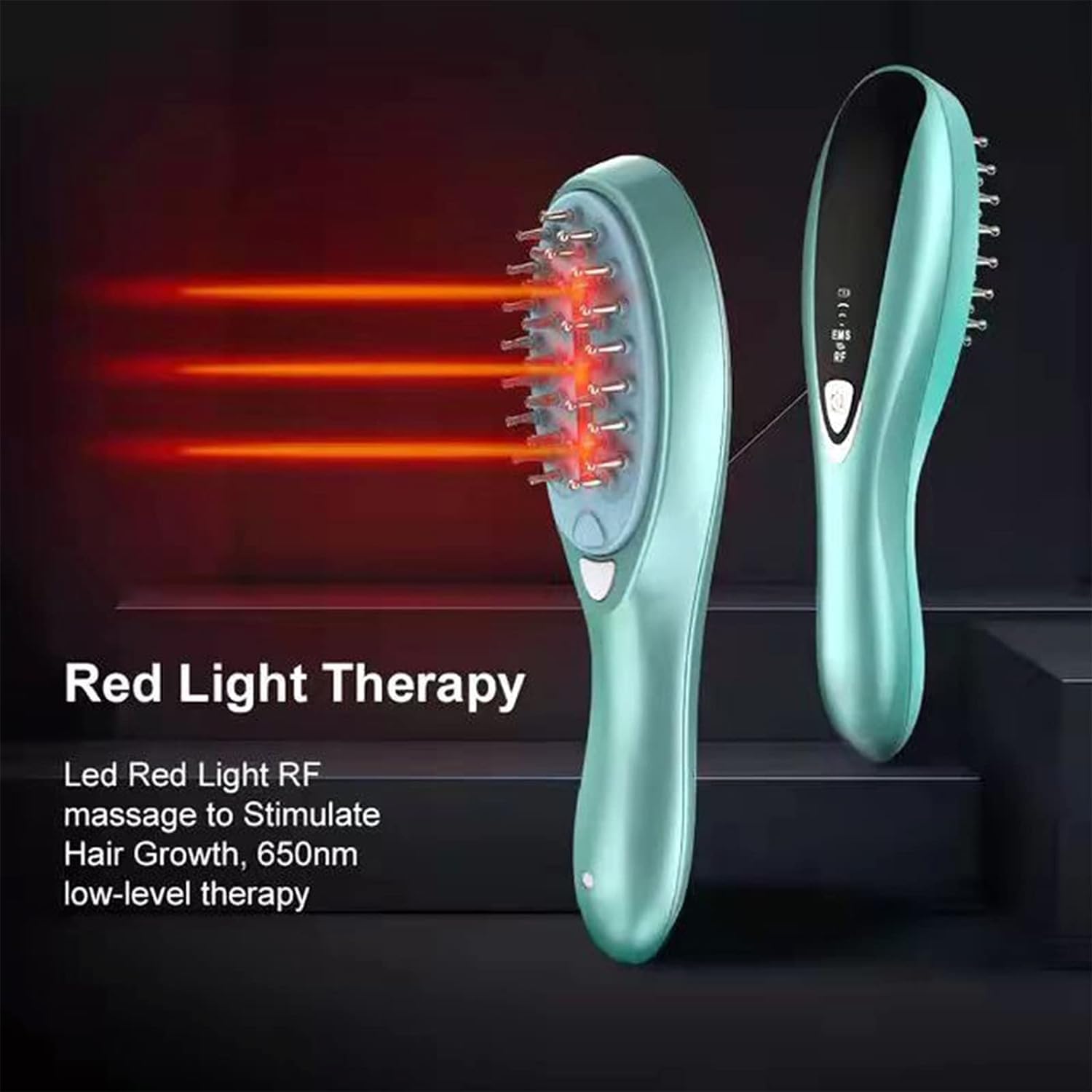 Peine Láser Eléctrico para el Crecimiento del Cabello Peine de Masaje con RF EMS Tratamiento Infrarrojo para el crecimiento del cabello Elitzia ETSR2011B ...