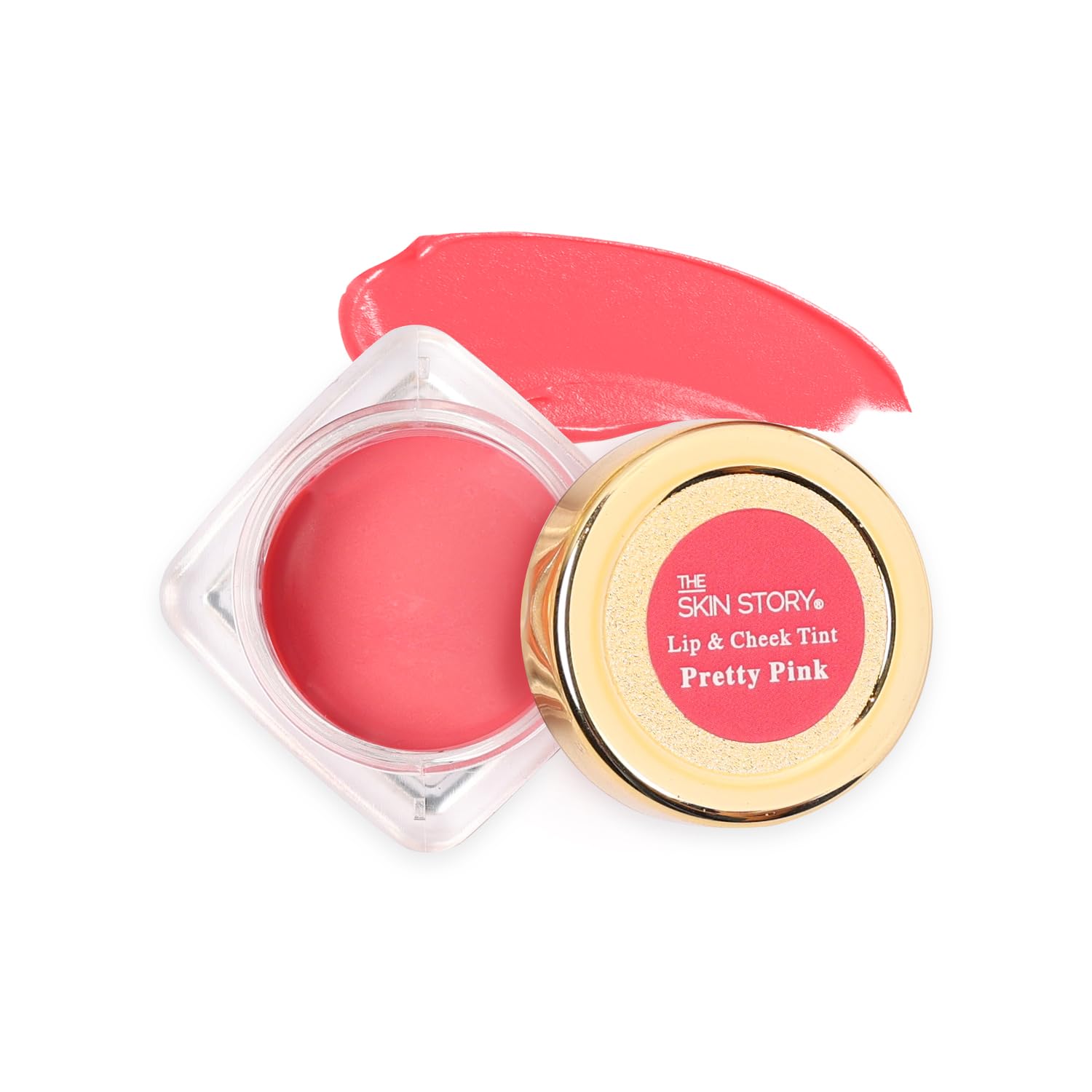 Buy The Skin Story Lip & Cheek Tint Pretty Pink | Watermelon Pink |Hibiscus  & Castor Oil | Hydrates Lips, Blush for Cheeks & Eyeshadow for a Natural  Makeup Look | Non-Sticky