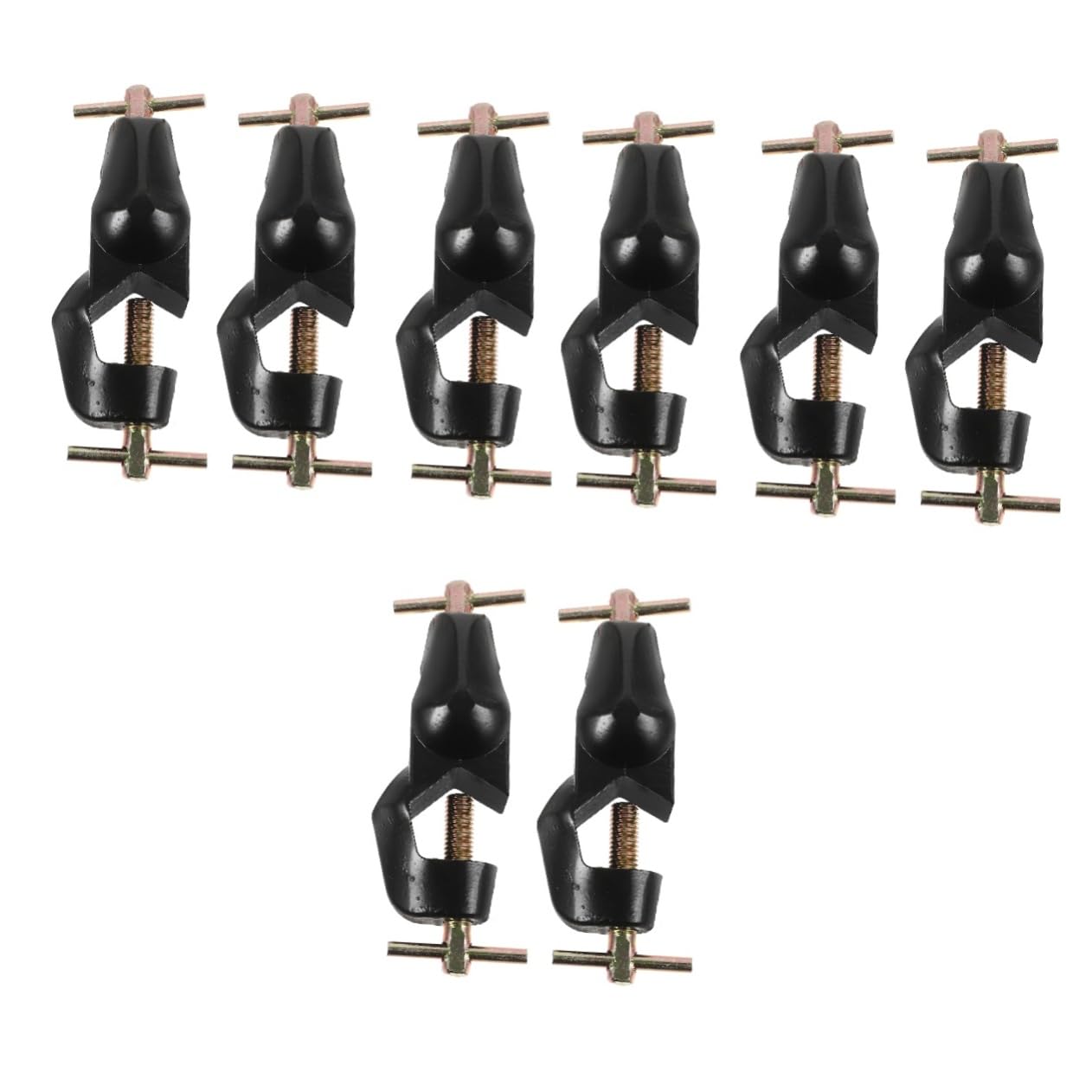 KICHOUSE 4sets Head Clamp Holder Lab Stand Clamp Set Cross Clip for Laboratory 2pcs*4