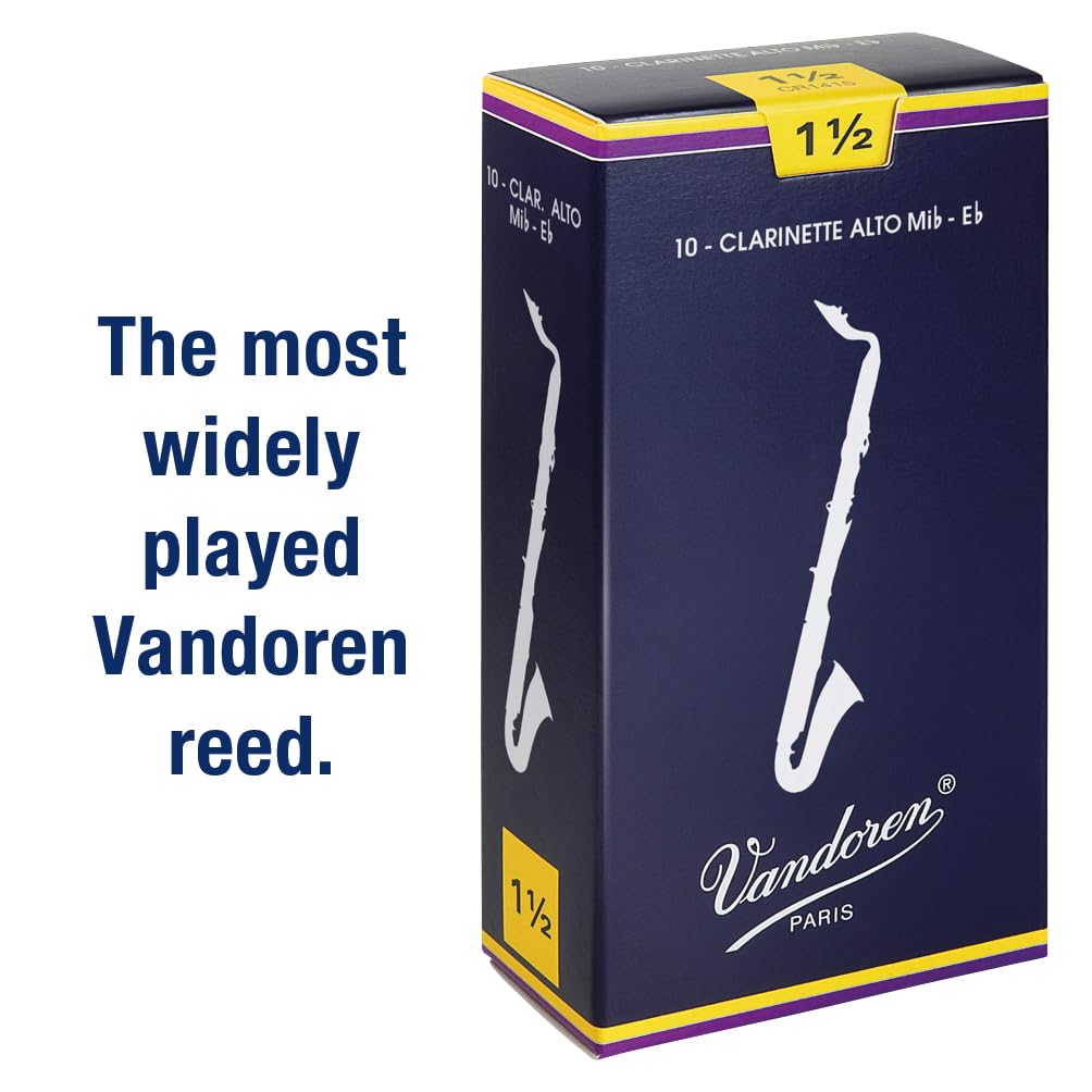 Vandoren CR1415 Traditional Alt-Klarinetten Blätter, 10 Einheiten
