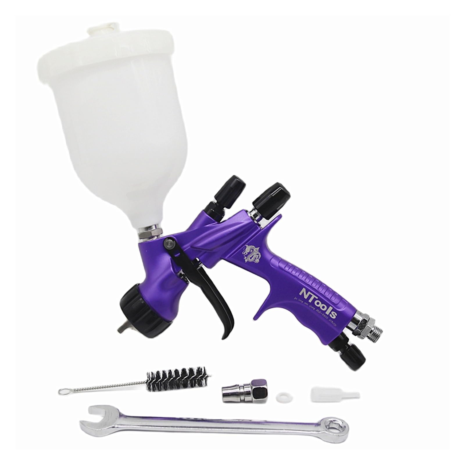 Pistolet à peinture HVLP 1.3mm haute pulvérisation jet précis pour vernis et laque