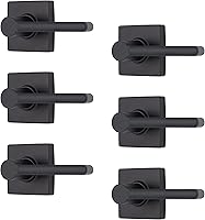 Vista 10 de BRINKS – Paquete de 6 manijas de puerta de paso interior, estilo contemporáneo, bronce toscano, acabado en bronce aceitado sin llave, manija