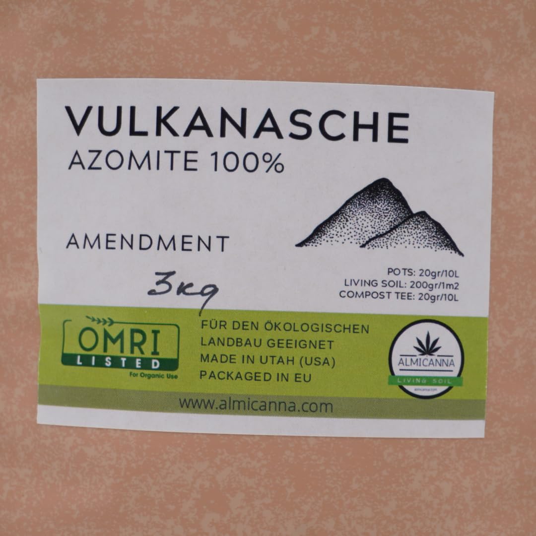 Cenere vulcanica AZOMITE 100% 3 kg – Attivatore naturale del suolo, ricco di minerali e oligoelementi