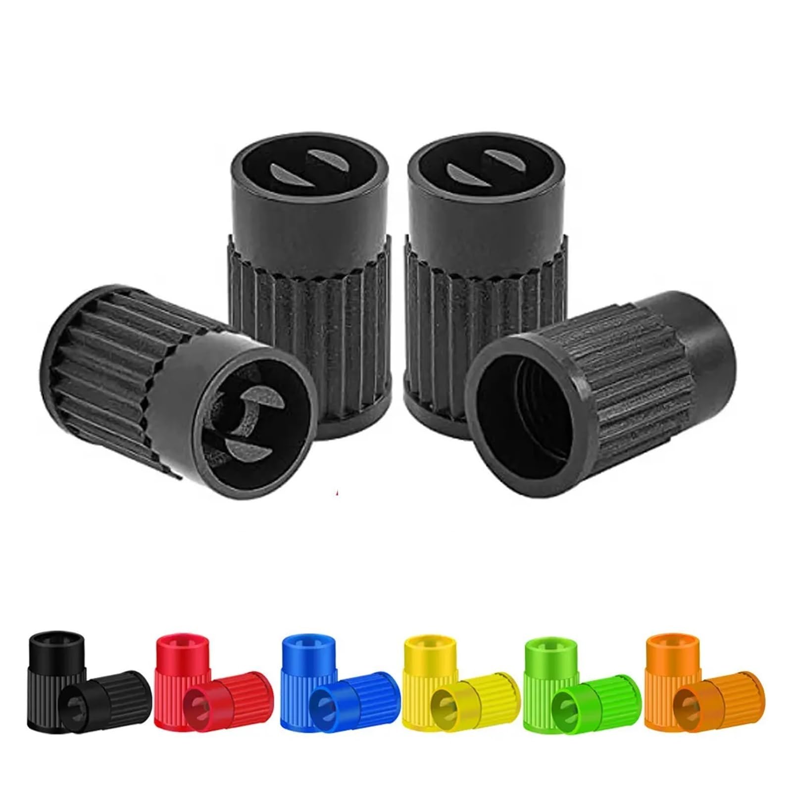 Kunststoff-Reifenventilkappen, integriertes Werkzeug for Entfernen des Ventileinsatzes, universelle Schaftabdeckungen for Autos, Fahrräder und Fahrräder, LKWs, Motorräder(Blue-50Pcs)