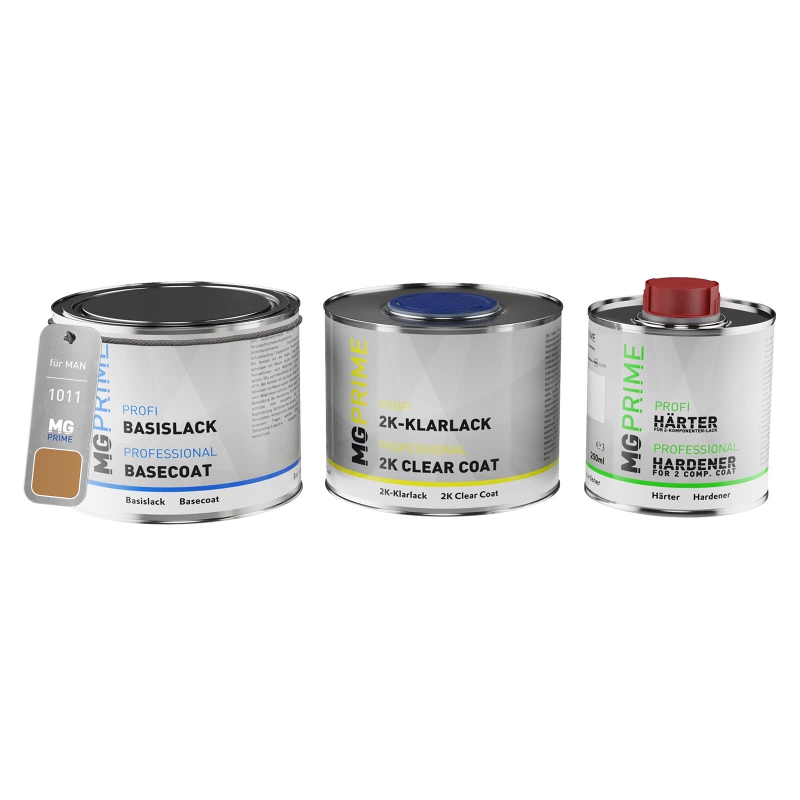 MG PRIME Kit pots de Peinture voiture pour MAN 1011 Braunbeige 1,25L