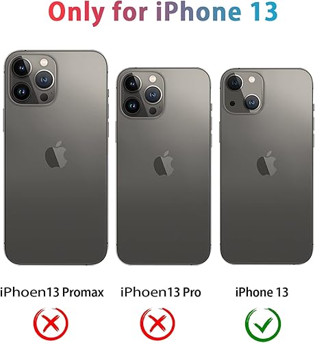 Miniatura 9 de Diverbox - Funda para iPhone 13 a prueba de golpes y a prueba de gotas y de polvo, resistente funda de protección para el iPhone 13 de Apple, color