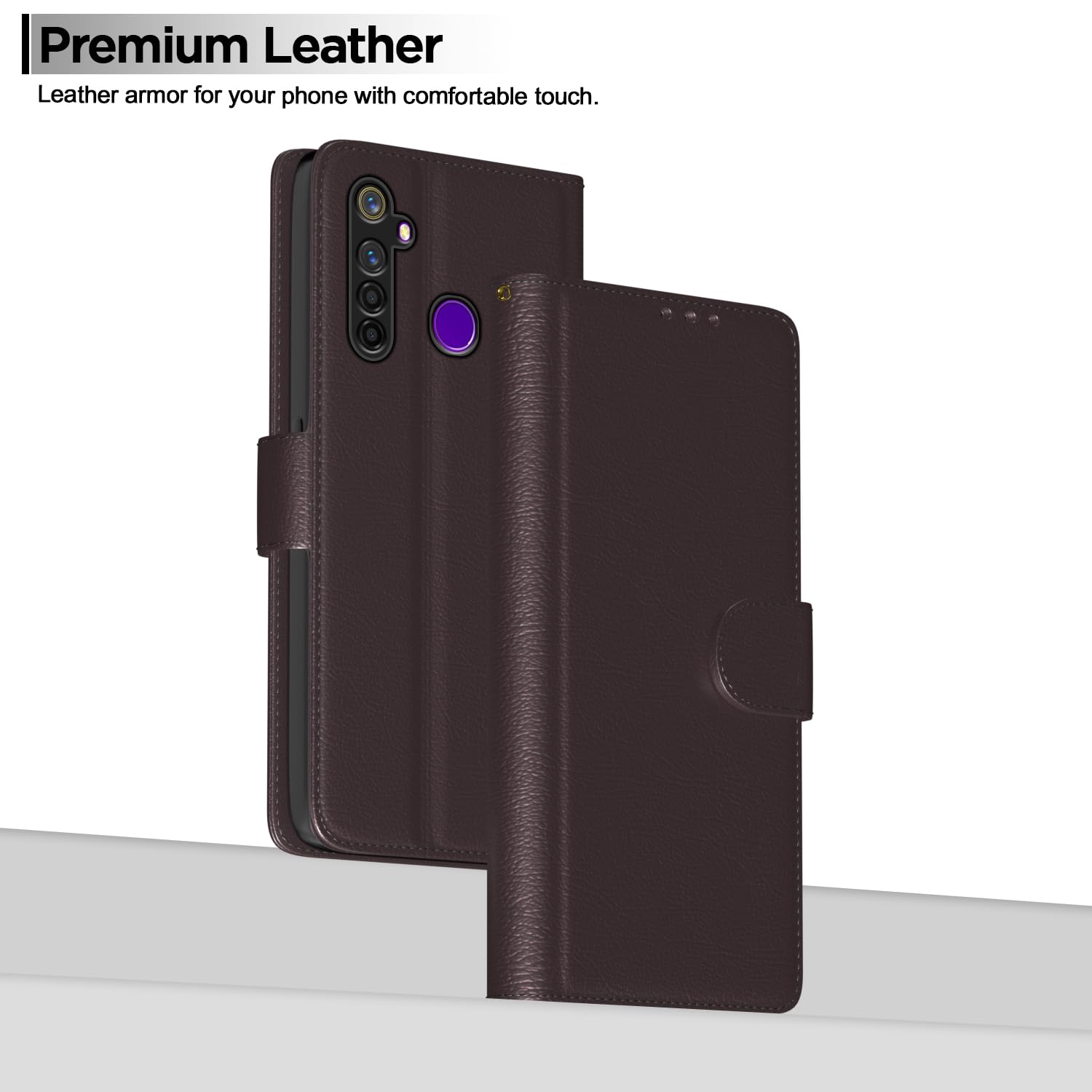 Realme 5 Pro Flip Case - Leather Wallet Stand -2