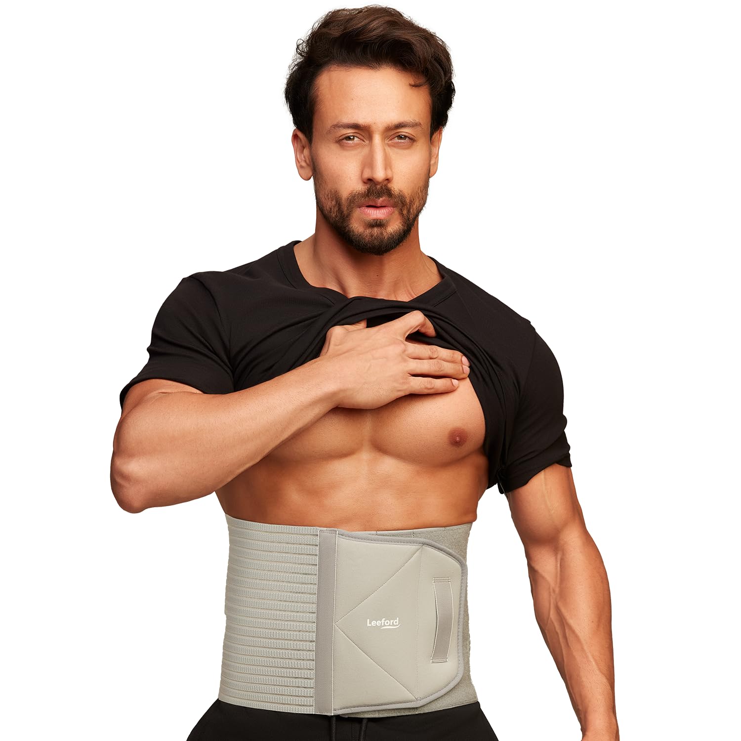 Leeford Ortho Abdominal Belt | Abdominal Binder for After Delivery & Post-Surgery Recovery | Back, Waist & Lower Back Pain Relief Support | Lightweight & Breathable Size - L-picture-10