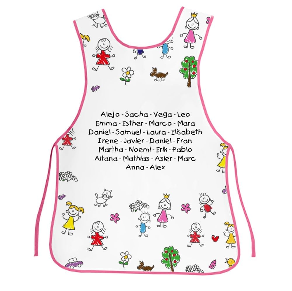 Wanapix | Estola Maestra Personalizada con Nombre o Texto| Babi Profesora personalizable | Bata profesora| Guardería, Infantil, Primaria |Casulla maestra