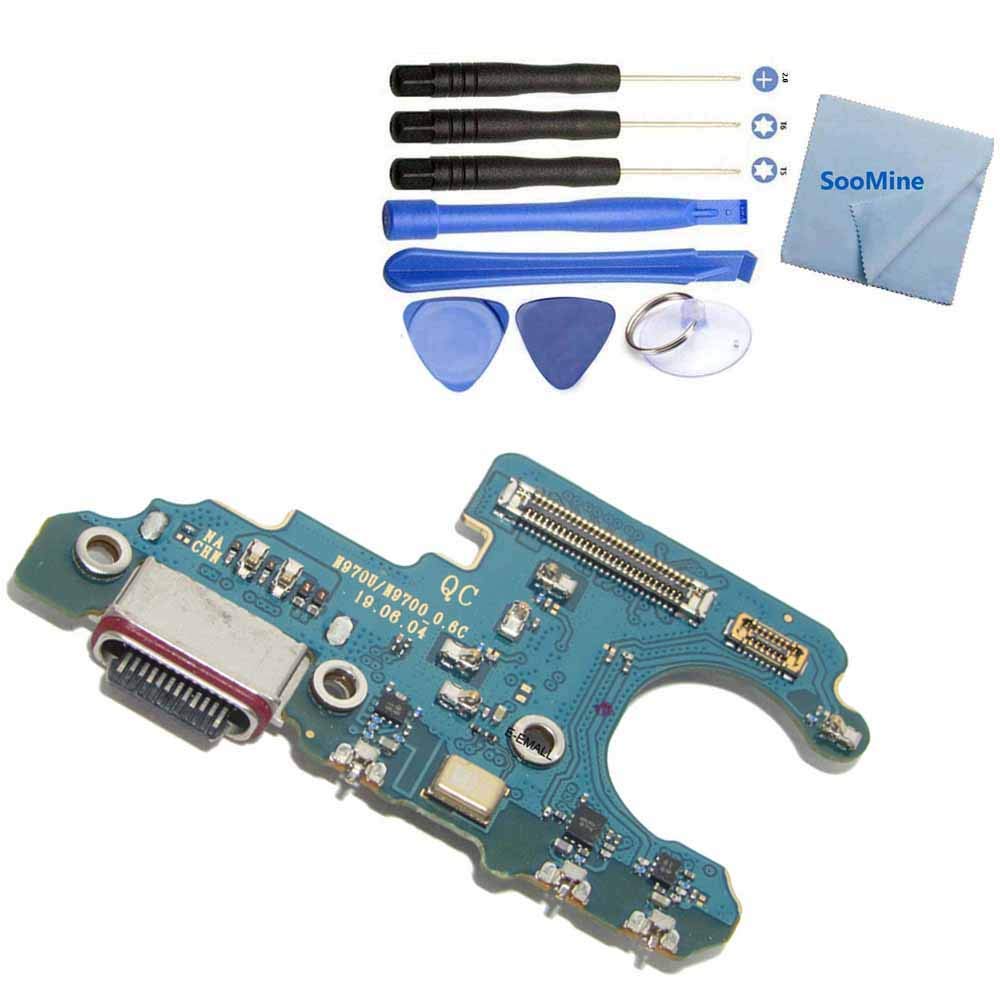 SooMine USB Dock Connector Charging Port Flex Cable Compatible Samsung Galaxy Note 10 N970U with Repair Tools