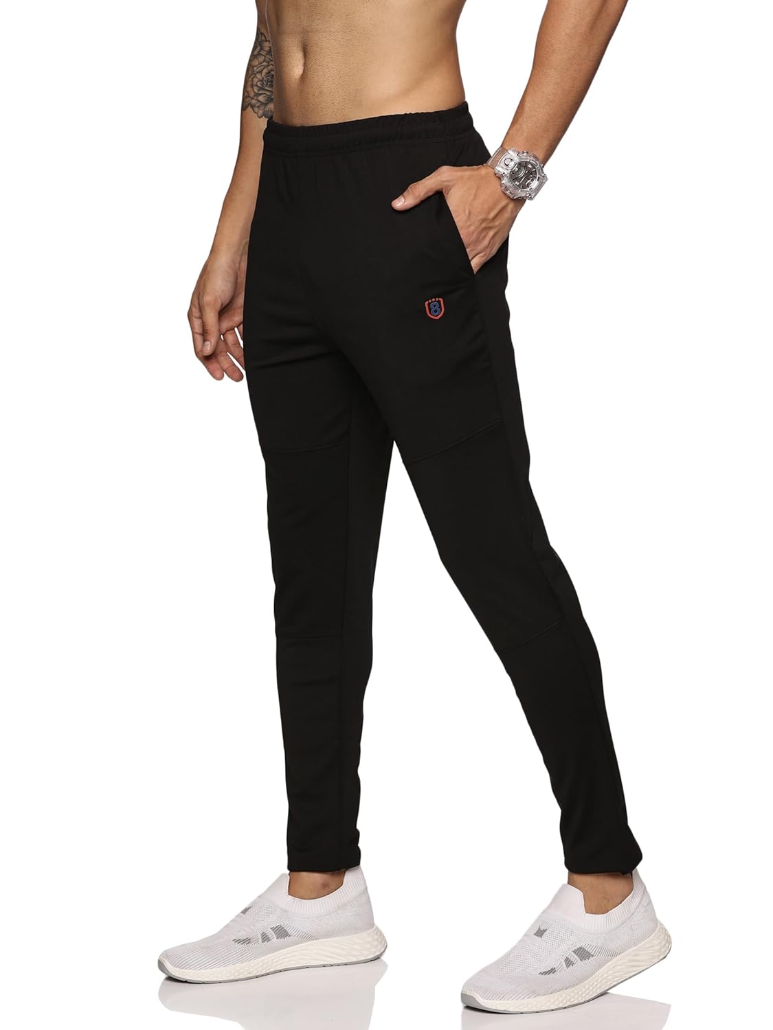 DOMIN8 Men’s Stretchable Slim Fit Track Pants – Gym, Running & Training Sportswear DOMIN8 Men’s Stretchable Slim Fit Track Pants – Gym, Running & Training Sportswear