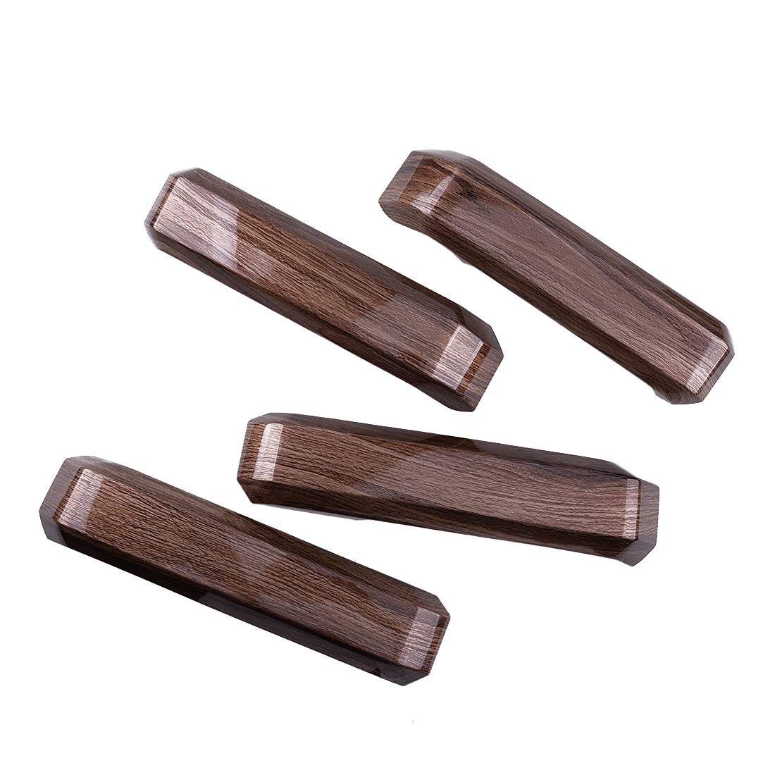 CITALL 4pcs Wood Grain Inner Door Grab Handle Cover Trim Fit for Ford F150 2015-2020