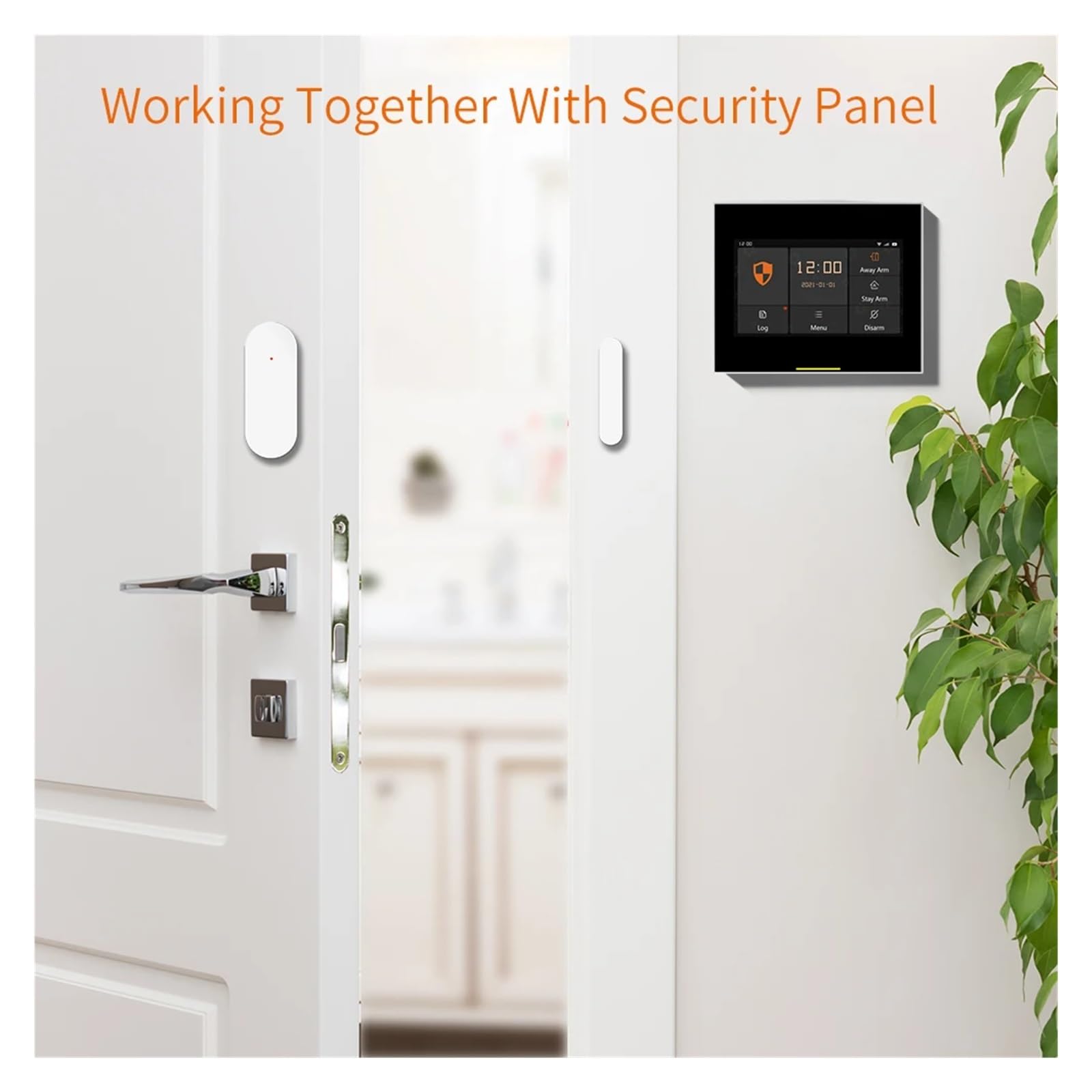 Alarmas De Puerta, Sis-tema de alarma for el hogar Tuya, Sensor automático, detectores inalámbricos inteligentes de puertas y ventanas, código de apertura/cierre de puertas Para La Seguridad Del Hogar