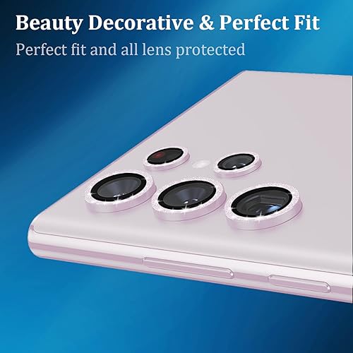 Miniatura 5 de Protector de lente de cámara compatible con Samsung Galaxy S23 Ultra, anillo de aleación de aluminio 9H, vidrio templado, accesorios decorativos