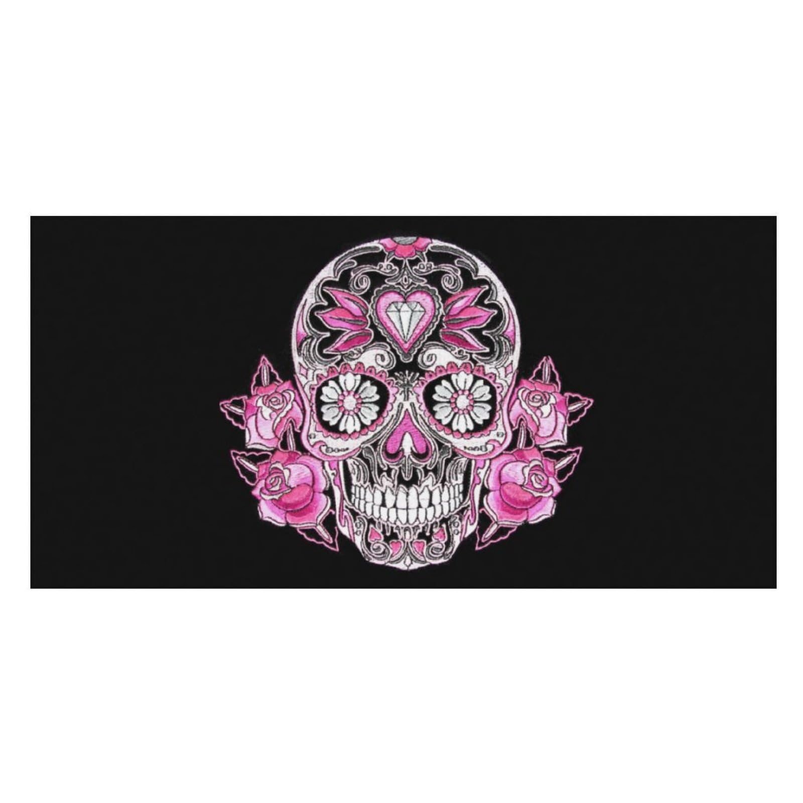 LWORZIIB Beach Towel, Pink Sugar Skull Bath Towel, Pool Towel Great for Gym Swimming 80 X 160cm