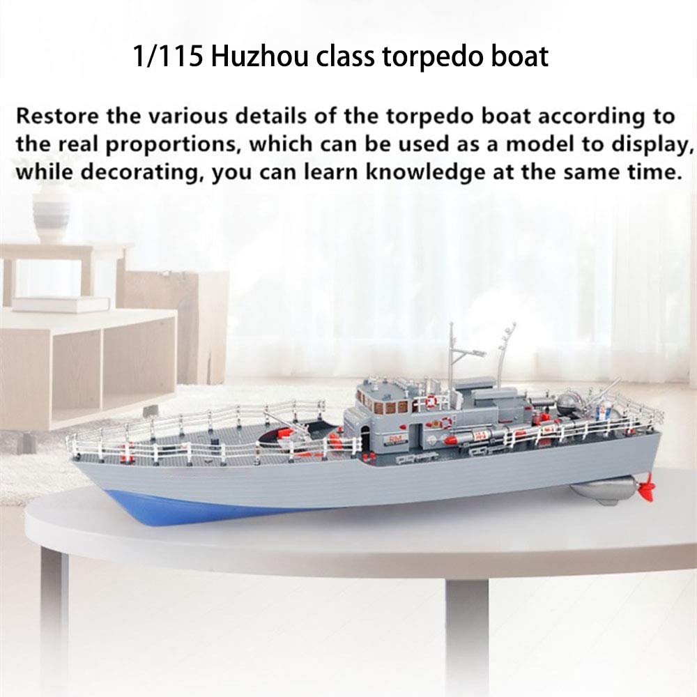 Amazon.co.jp: RCボートリモートコントロール軍シューシップ1/115