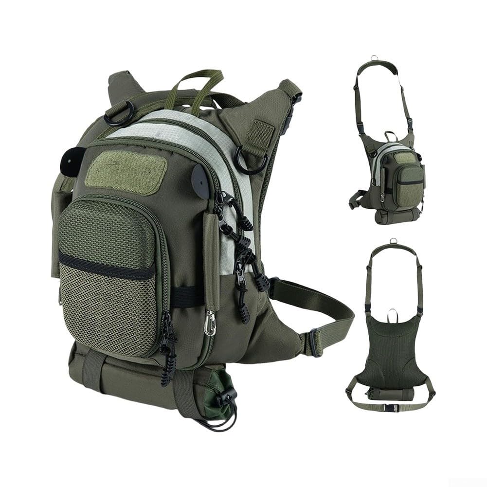 Chaleco Pesca Ligero Ajustable Pecho Cintura